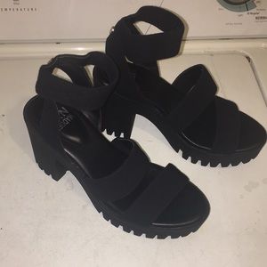 Madden NYC chunky platform heels